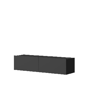 Nástenný TV stolík/skrinka Corliss CRTV120 (grafit)