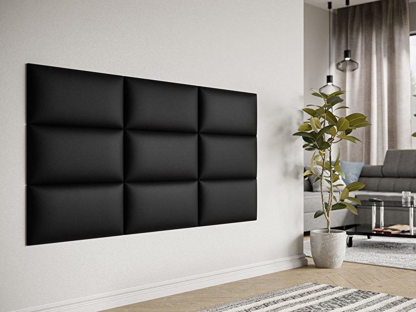 Čalúnený nástenný panel Mirjan Pazara 60x30 (ekokoža soft 011 (čierna)