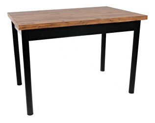 Rozkladací jedálenský stôl  (pre 6 osôb) Pollo (Orech + Čierna) *výpredaj