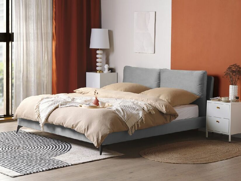 Manželská posteľ 180 cm Mellody (sivá)