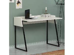 Písací stôl Lobiba 2 (biela) 