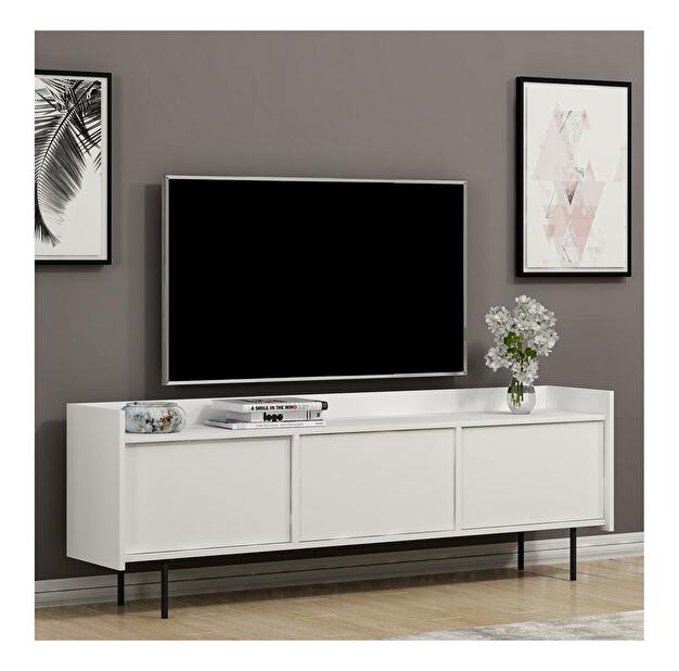 TV stolík/skrinka Keseno (biela) 