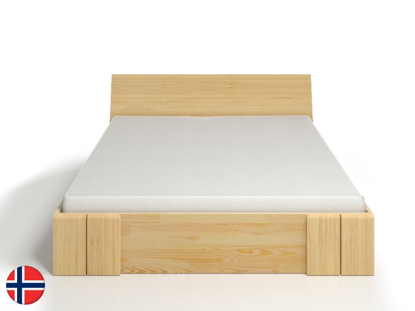 Manželská posteľ 140 cm Naturlig Galember Maxi DR (borovica) (s roštom a úl. priestorom)