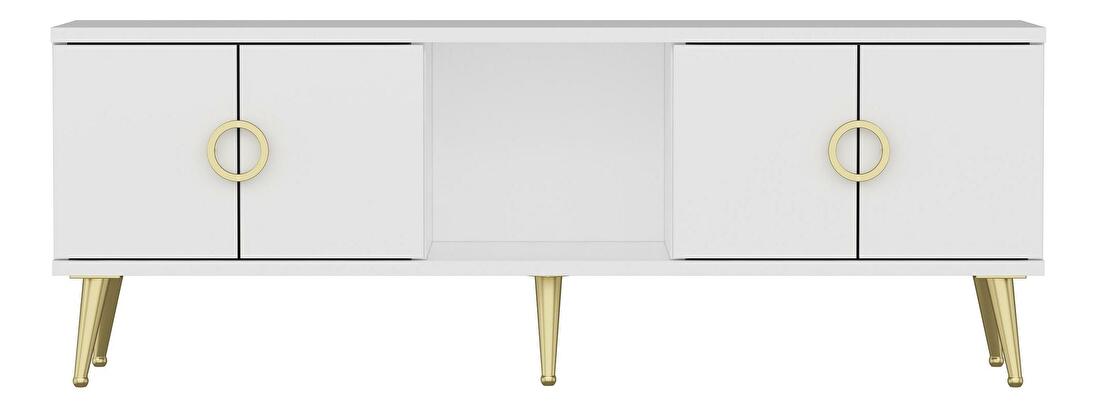 TV stolík/skrinka Tesobu (biela) 