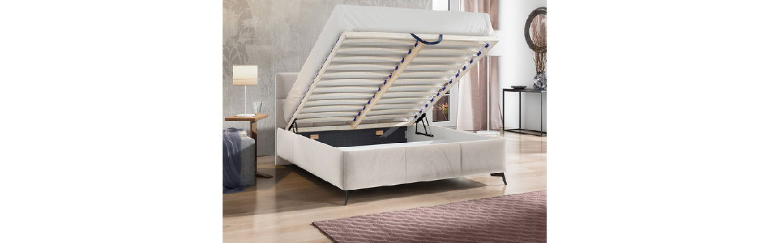 Čalúnená posteľ s kontajnerom Mirjan Waverly (140x200) (Fresh 32)