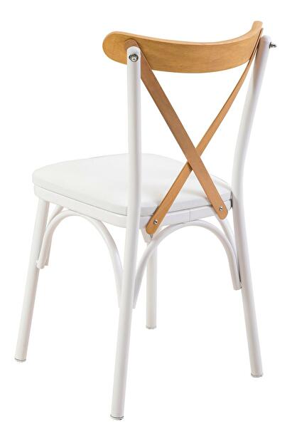 Jedálenská stolička Duvasa 1 (biela + borovica atlantická) 