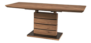 Rozkladací jedálenský stôl 140-180 cm Leisha (dub + dub) (pre 4 až 8 osôb)
