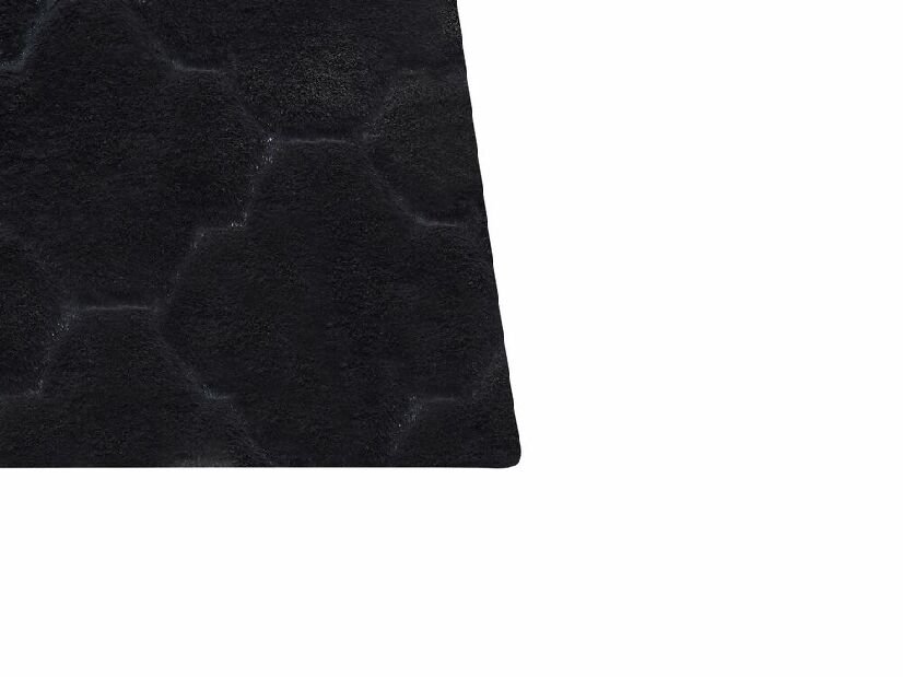 Koberec z umelej kožušiny 160 x 230 cm Gharry (čierna)