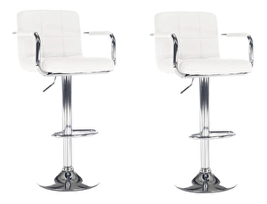Set 2 ks. barových stoličiek Lerra 2 (biela) *výpredaj