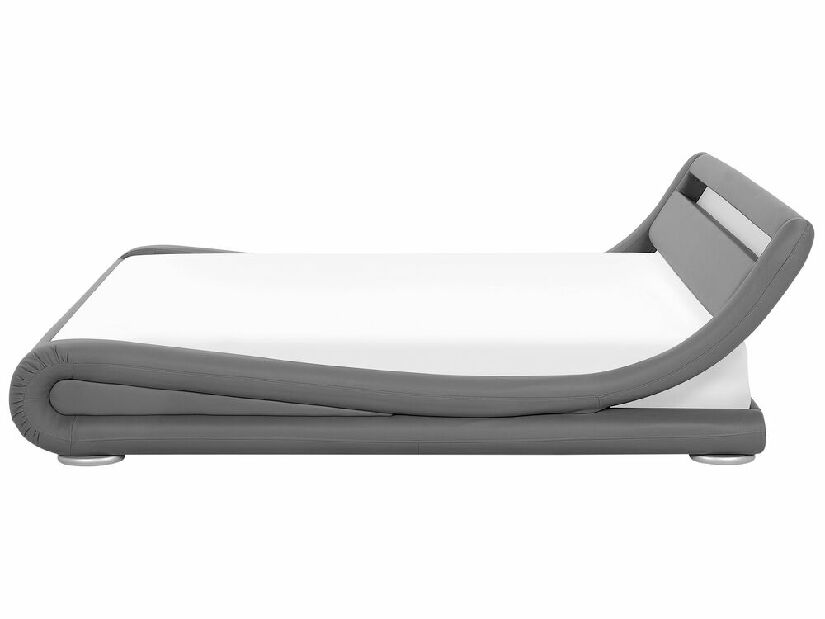 Manželská vodná posteľ 180 cm Anais (sivá) (s roštom a matracom)