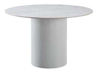 Jedálenský stôl Mohar (mramor biely) (pre 4 osoby)