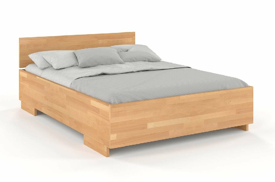 Manželská posteľ 160 cm Naturlig Larsos High (buk)