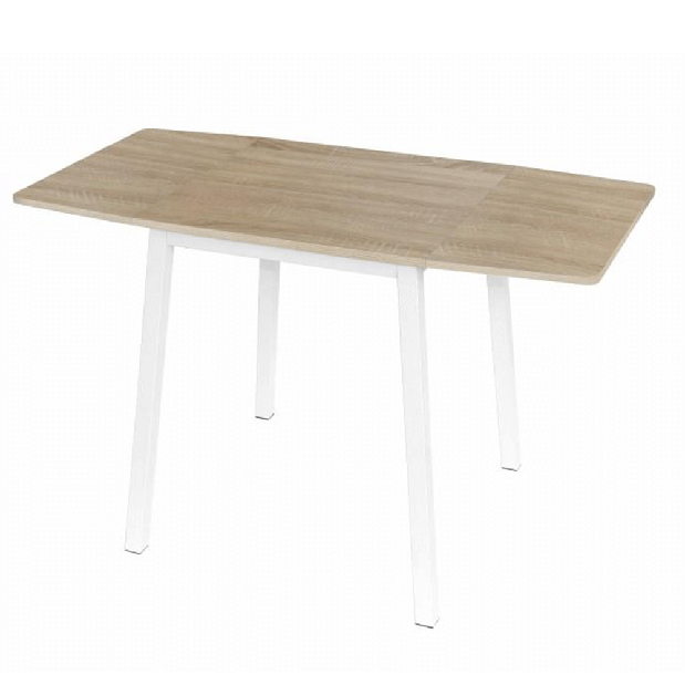 Jedálenský stôl Mizar (pre 4 osoby) (dub sonoma + biela)