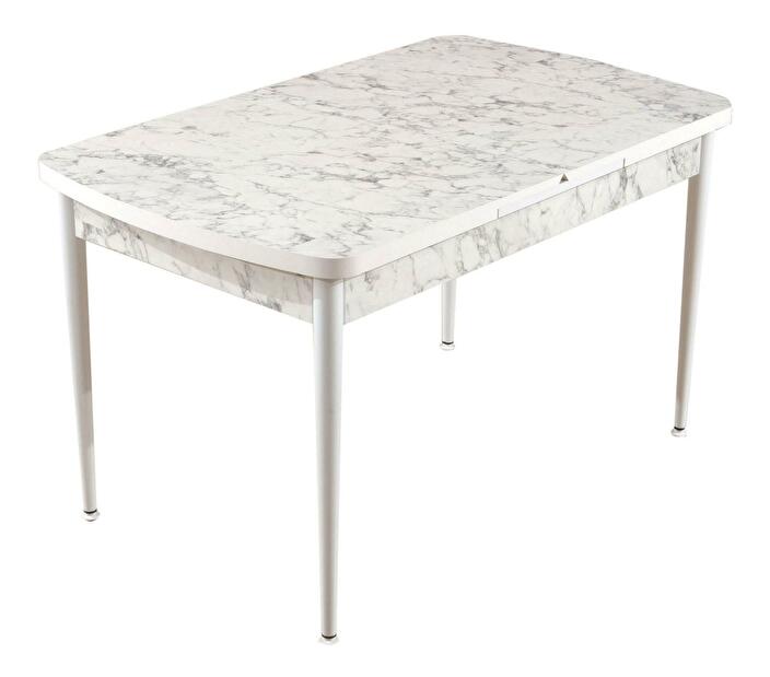 Jedálenský stôl Vopami (biela + sivá) (pre 4-6 osôb)