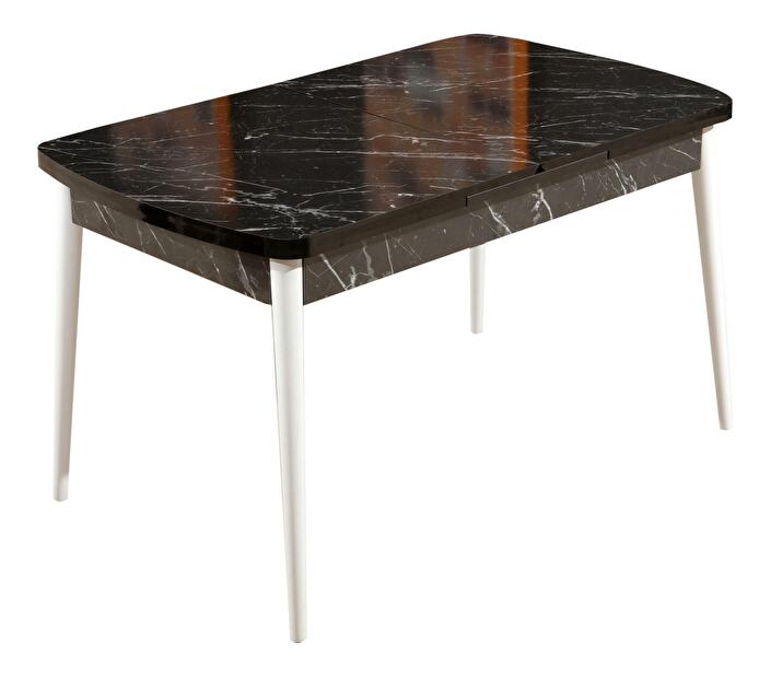 Jedálenský stôl Pinava (čierna + biela) (pre 4 osoby)