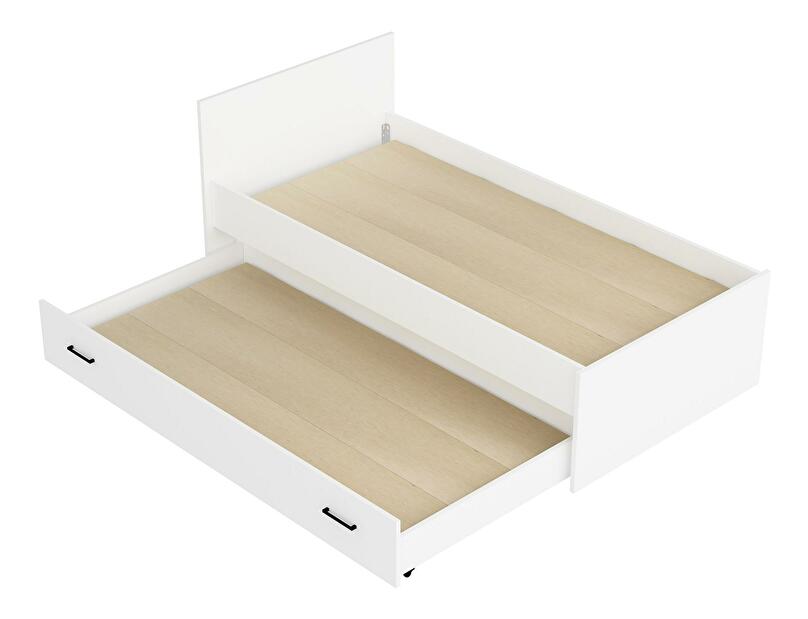 Jednolôžková posteľ 100 cm Podume (biela) (s roštom)