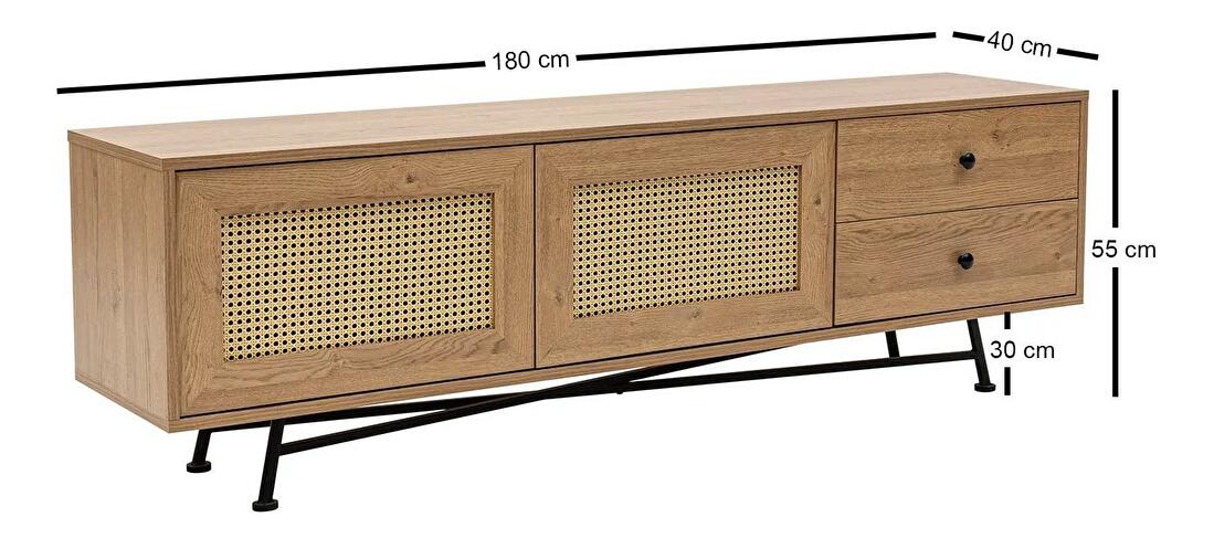 TV stolík/skrinka Vovula 2 (natural) 