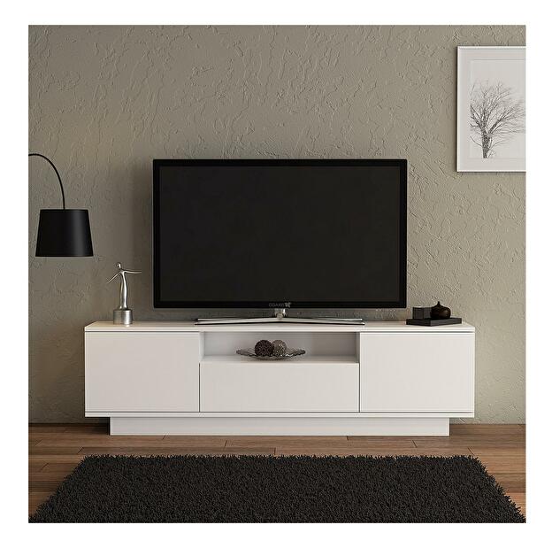 TV stolík/skrinka Luvesu (biela) 