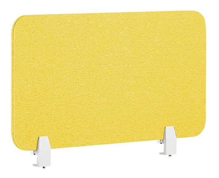 Prepážka na pracovný stôl 72 x 40 cm Walda (žltá) 