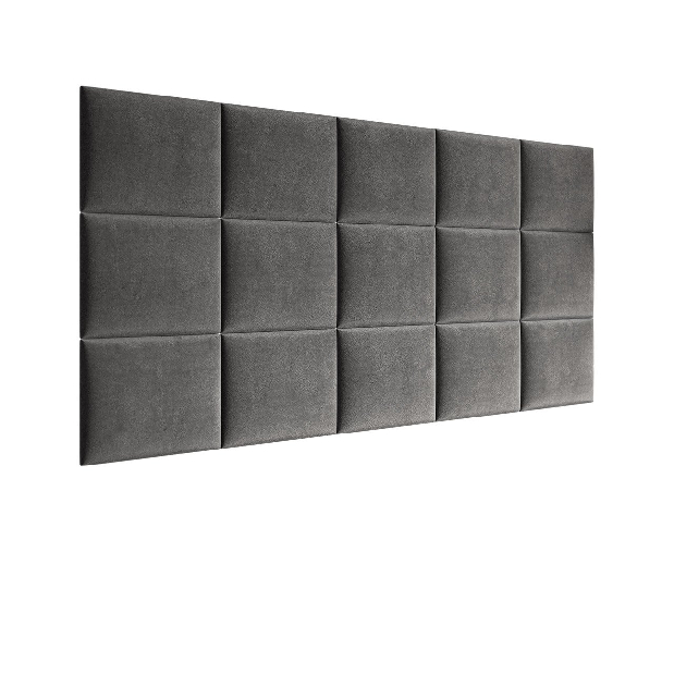 Čalúnený nástenný panel (2 ks.) Mirjan Pazara 40x30 cm (sivá) *výpredaj