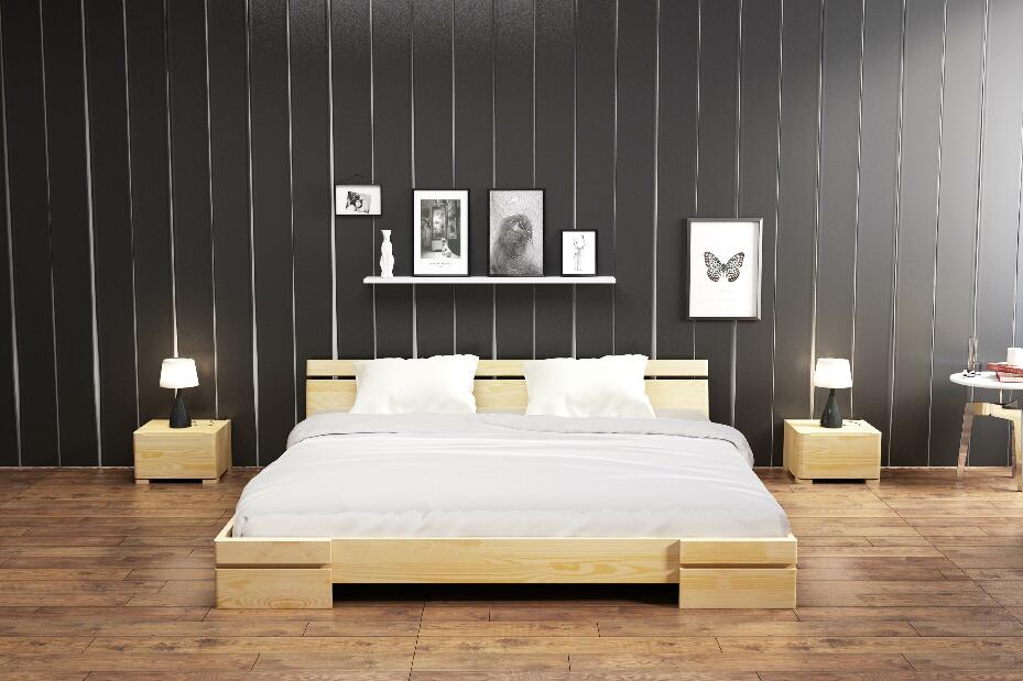 Manželská posteľ 180 cm Naturlig Bavergen Long (borovica) (s roštom)