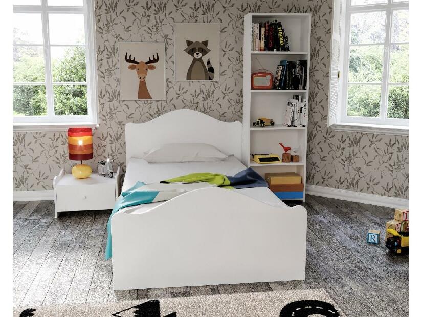 Jednolôžková posteľ 90 cm Bikavi 2 (biela) (s roštom)