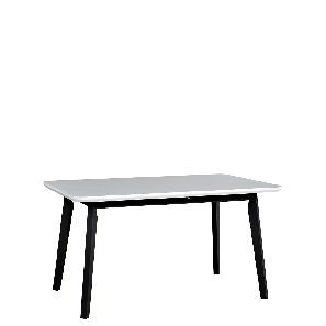 Stôl Harry 80 x 140+180 VII (biela) (čierna)