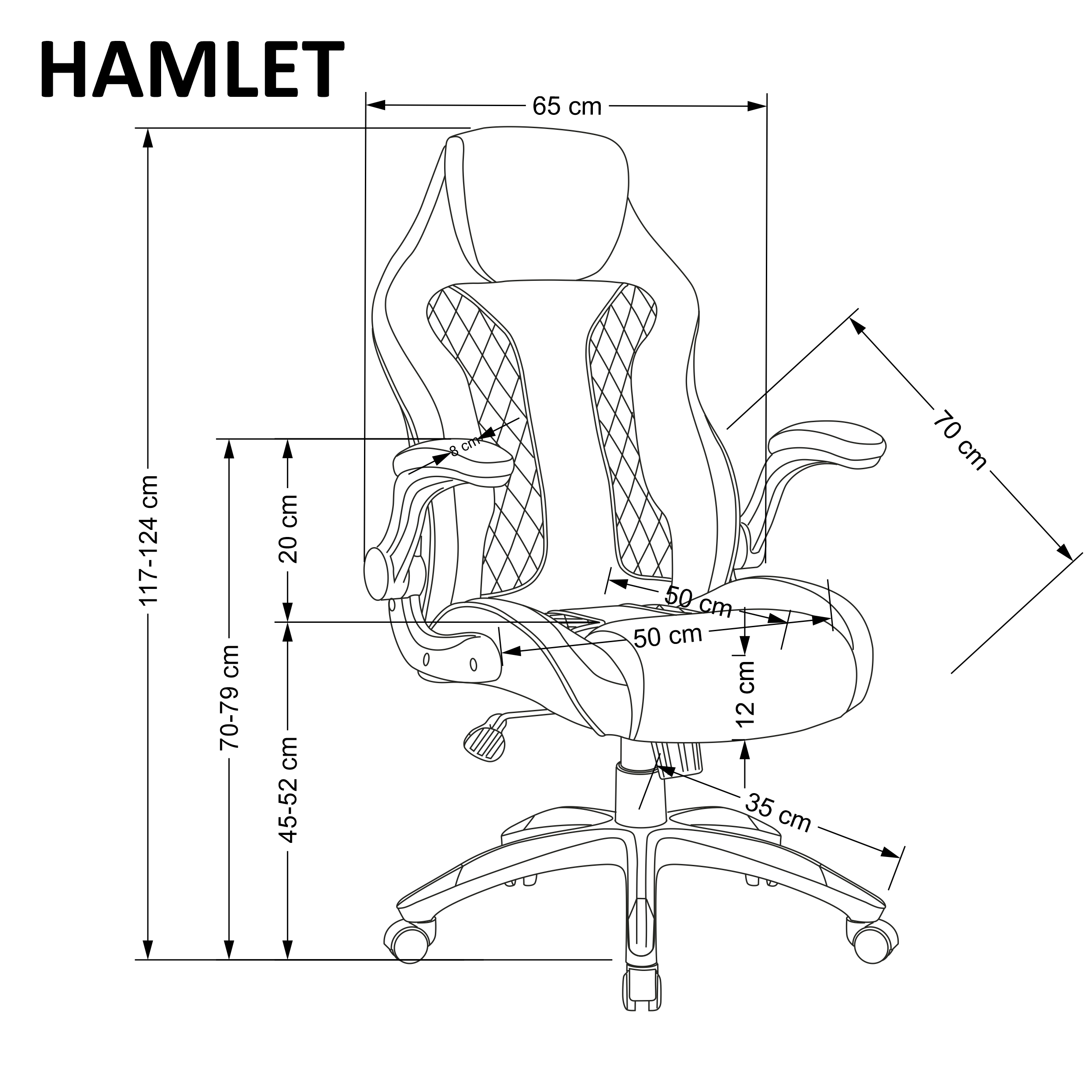 Kancelárske kreslo Ham