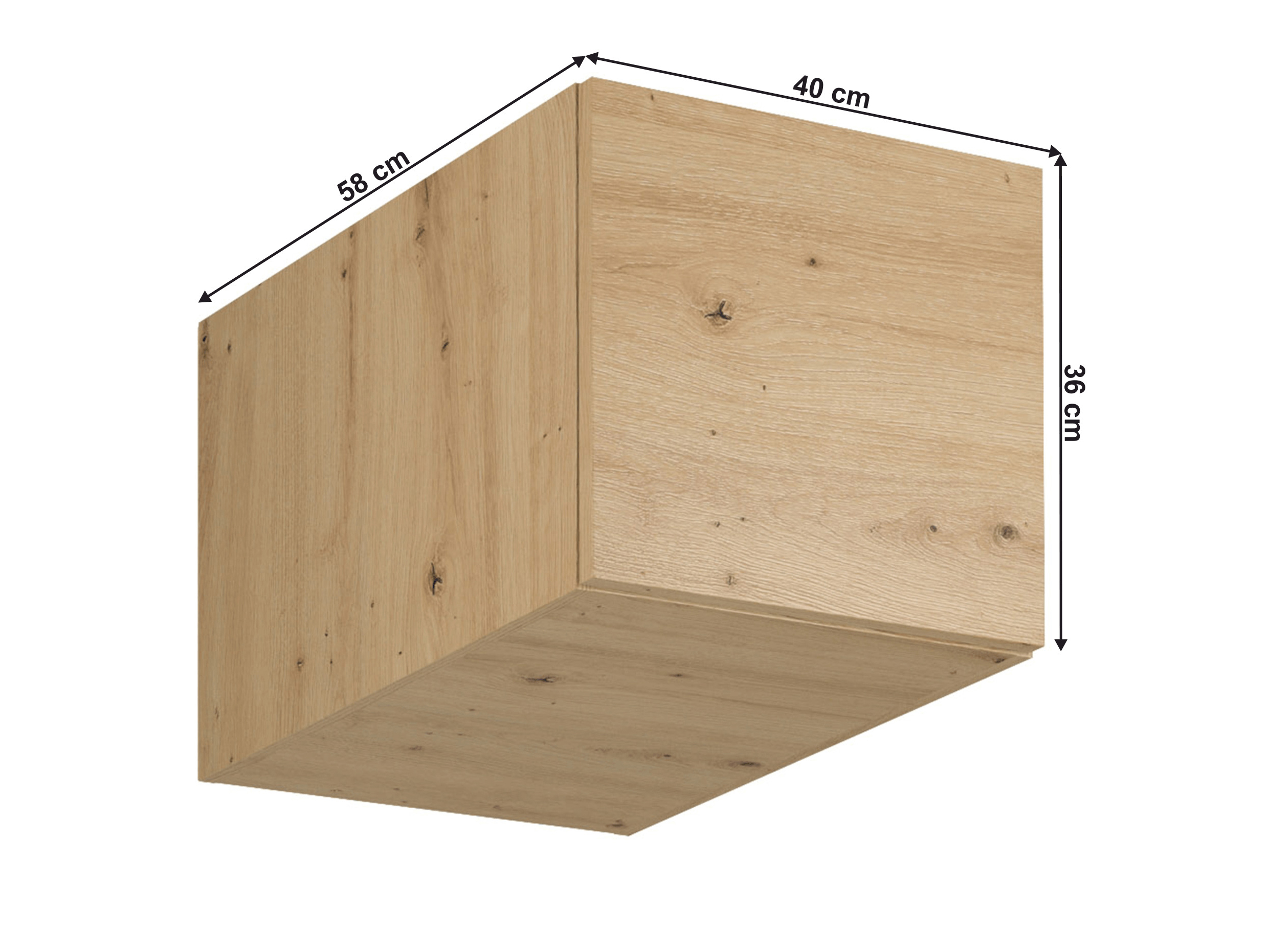 Horná kuchynská skrinka N40 Langari (dub artisan)