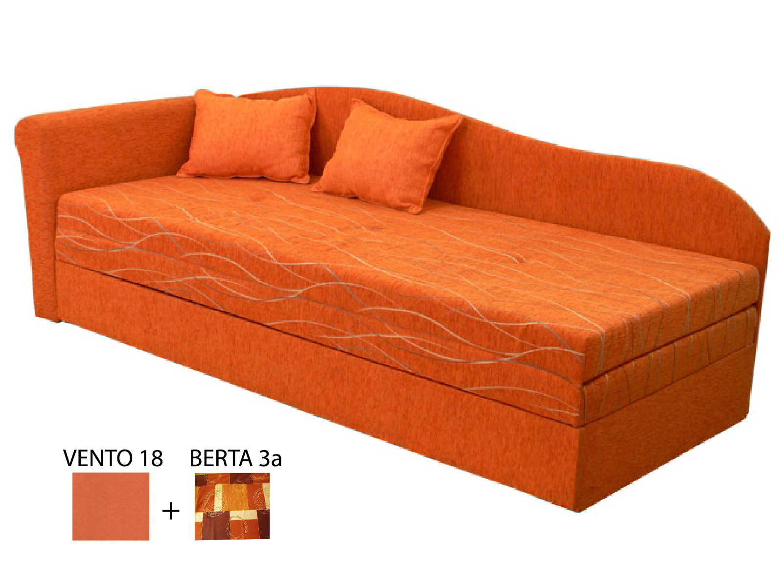 Rozkladacia posteľ (váľanda) 80 až 160 cm Katrhin (s molitanovým matracom) (L) *výpredaj