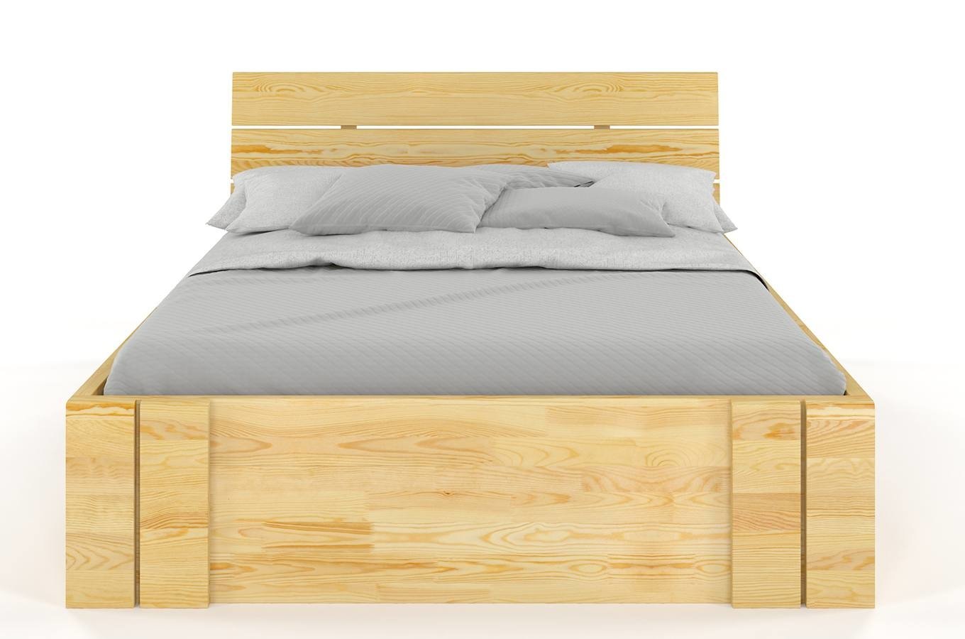 Manželská posteľ 160 cm Naturlig Tosen High Drawers (borovica)