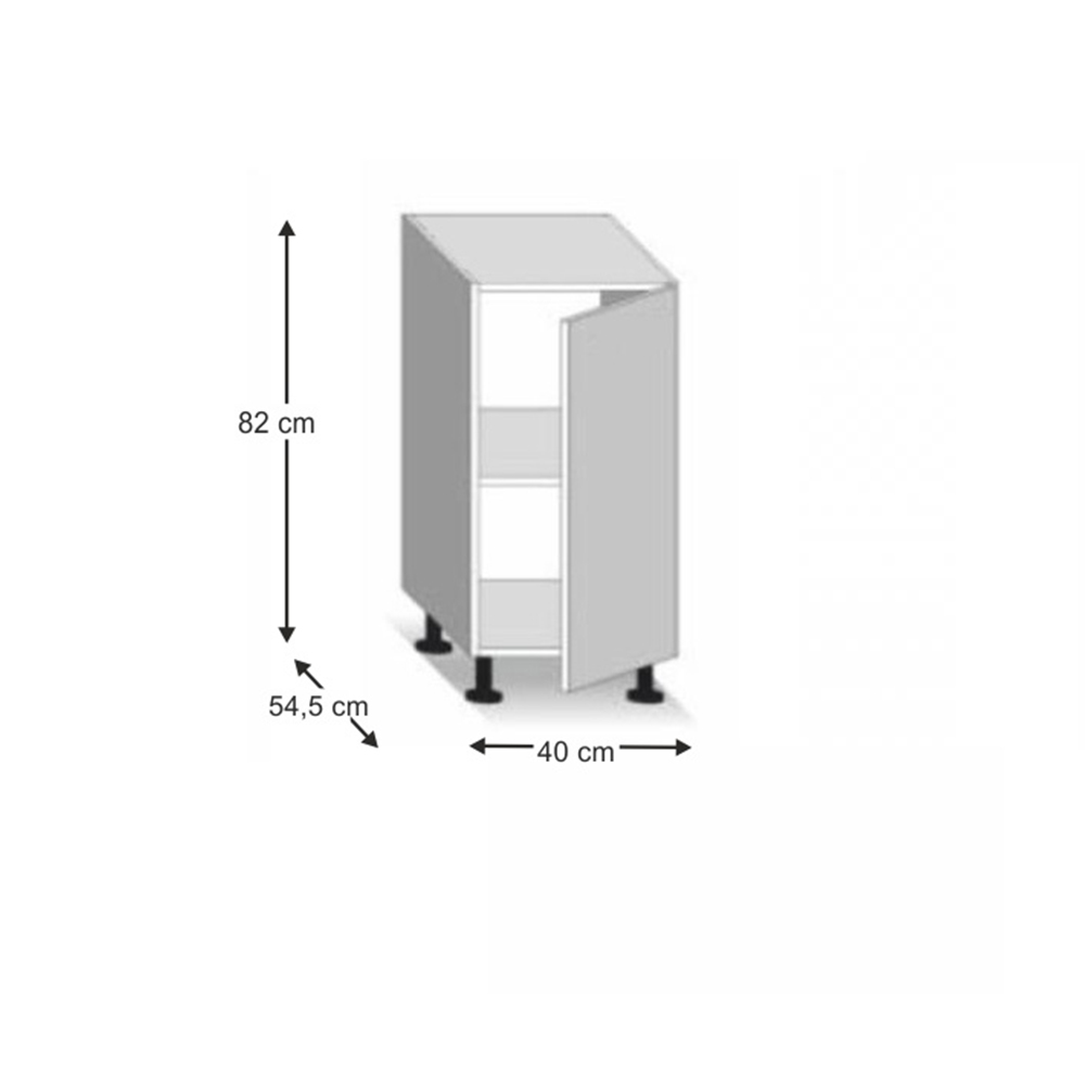 Dolná kuchynská skrinka Lilouse D 40