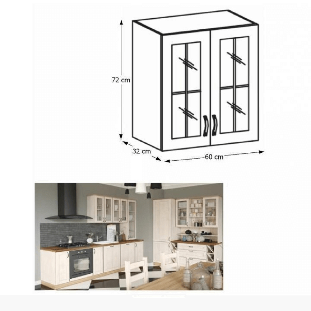 Horná kuchynská skrinka Regnar G60S