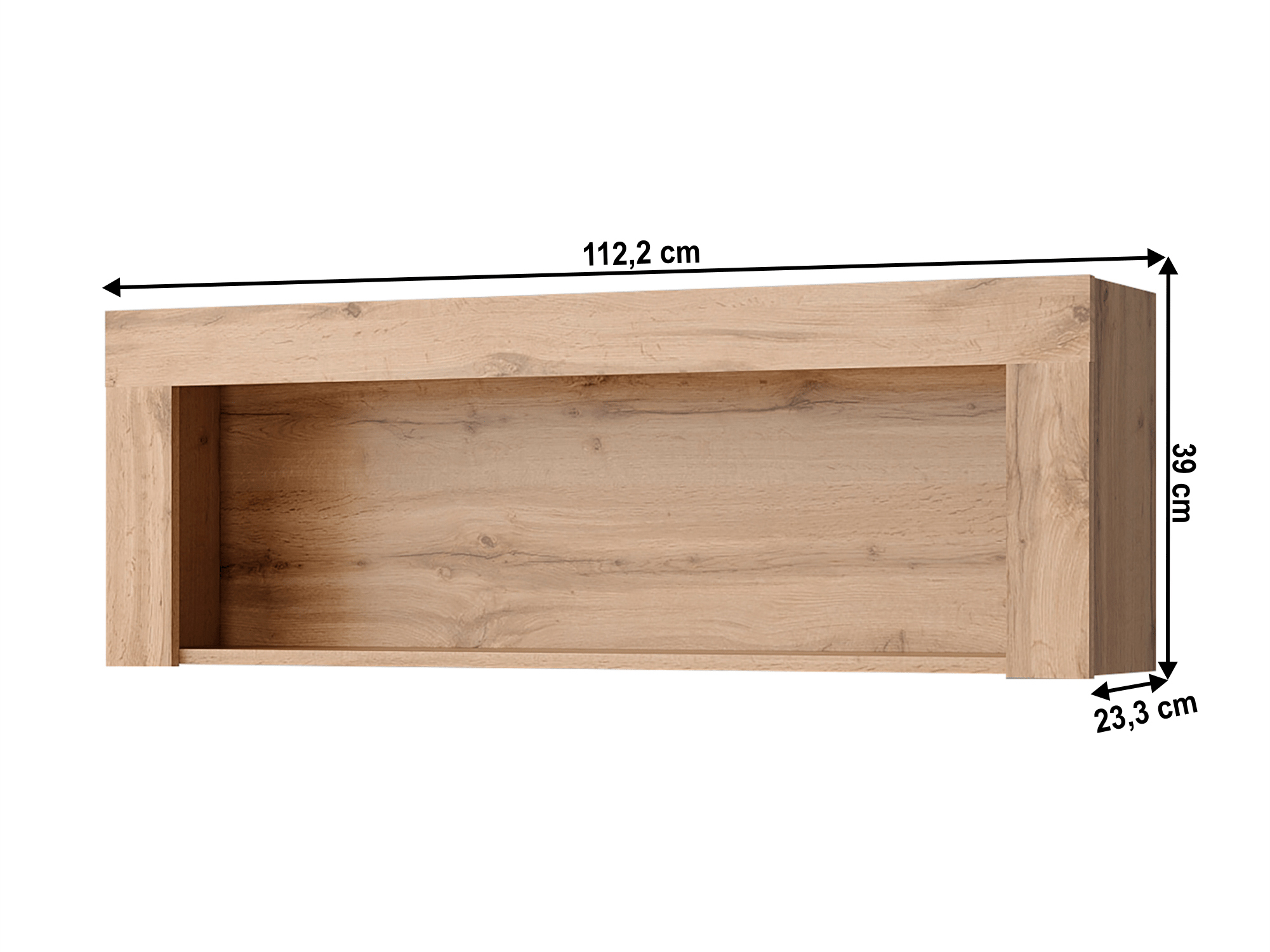 Závesný regál 110 cm Mateo 110 (dub wotan)