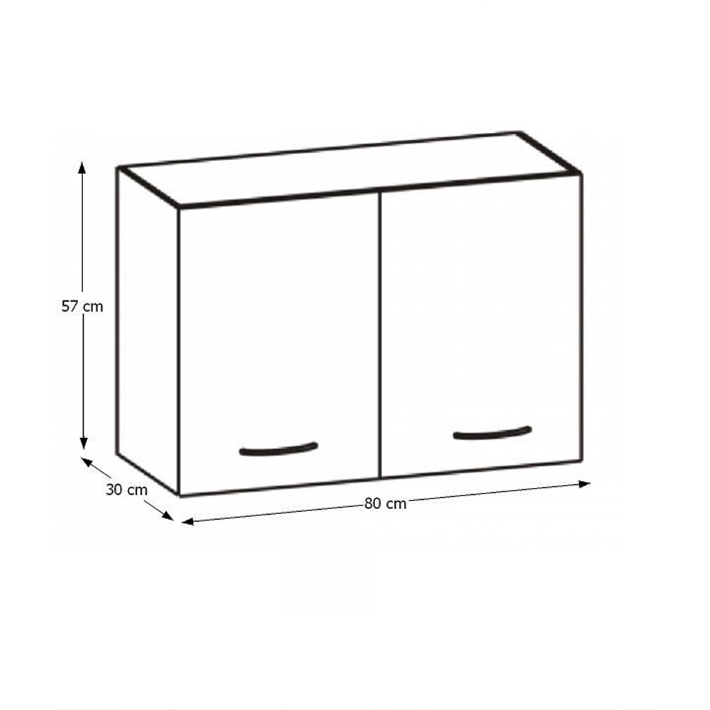 Horná kuchynská skrinka Hariva  New G-80
