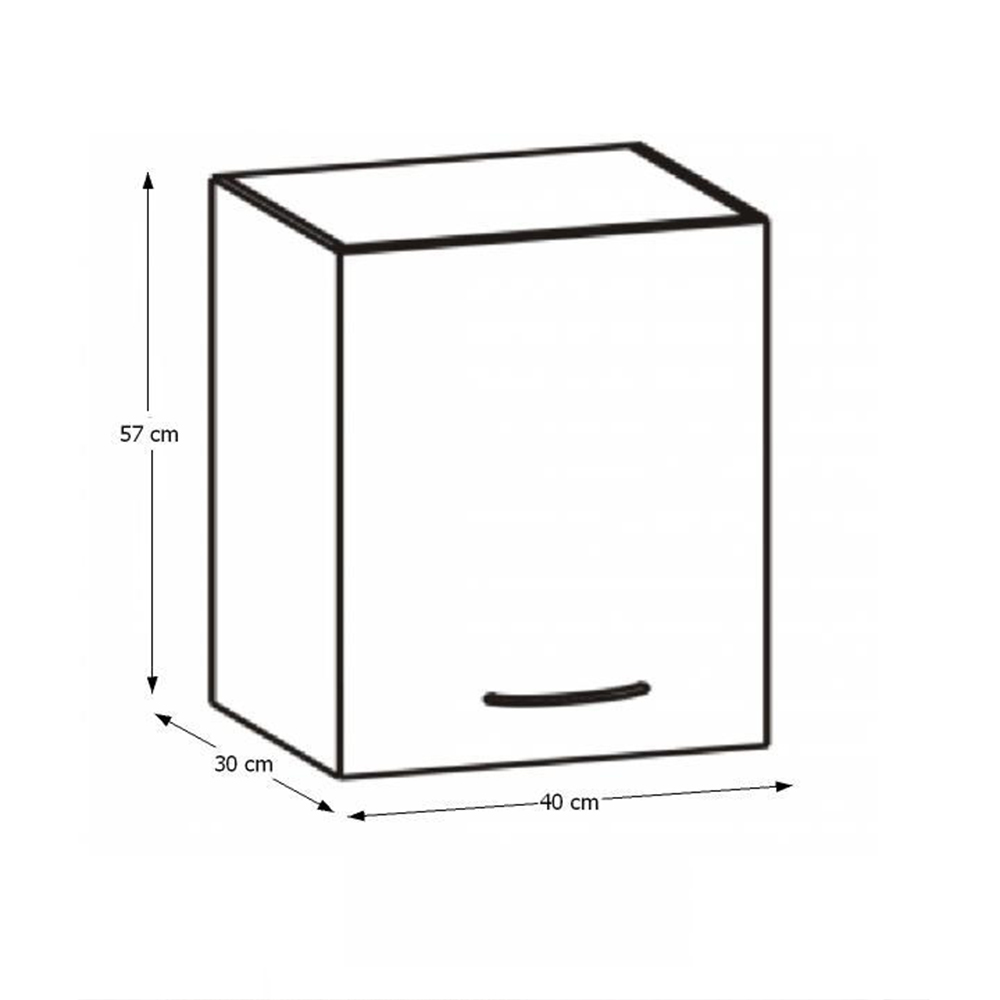 Horná kuchynská skrinka Hariva  New G-40
