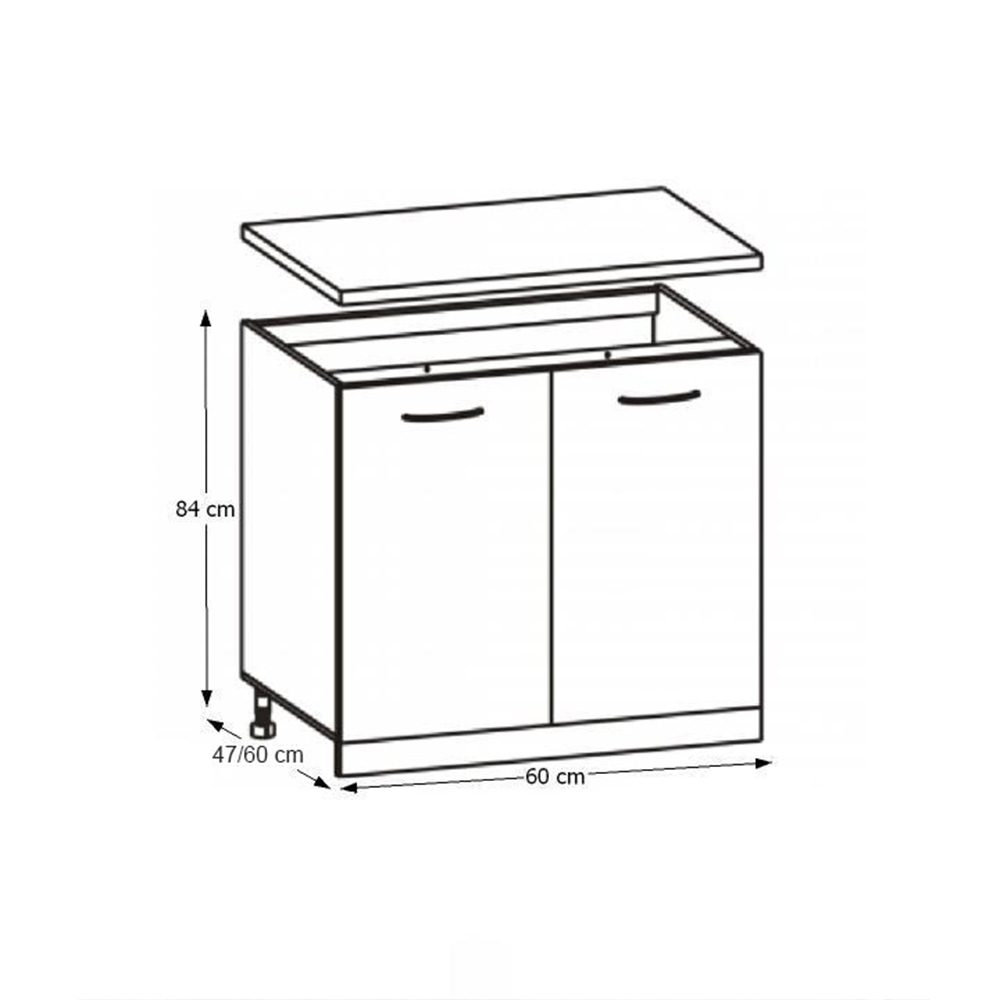Dolná kuchynská skrinka Hariva New D-60