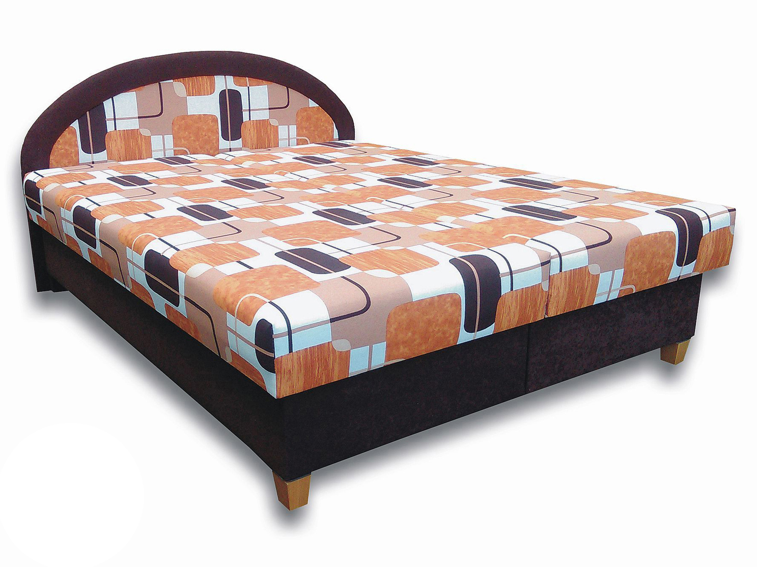 Manželská posteľ 160 cm Elena N (s penovými matracmi)
