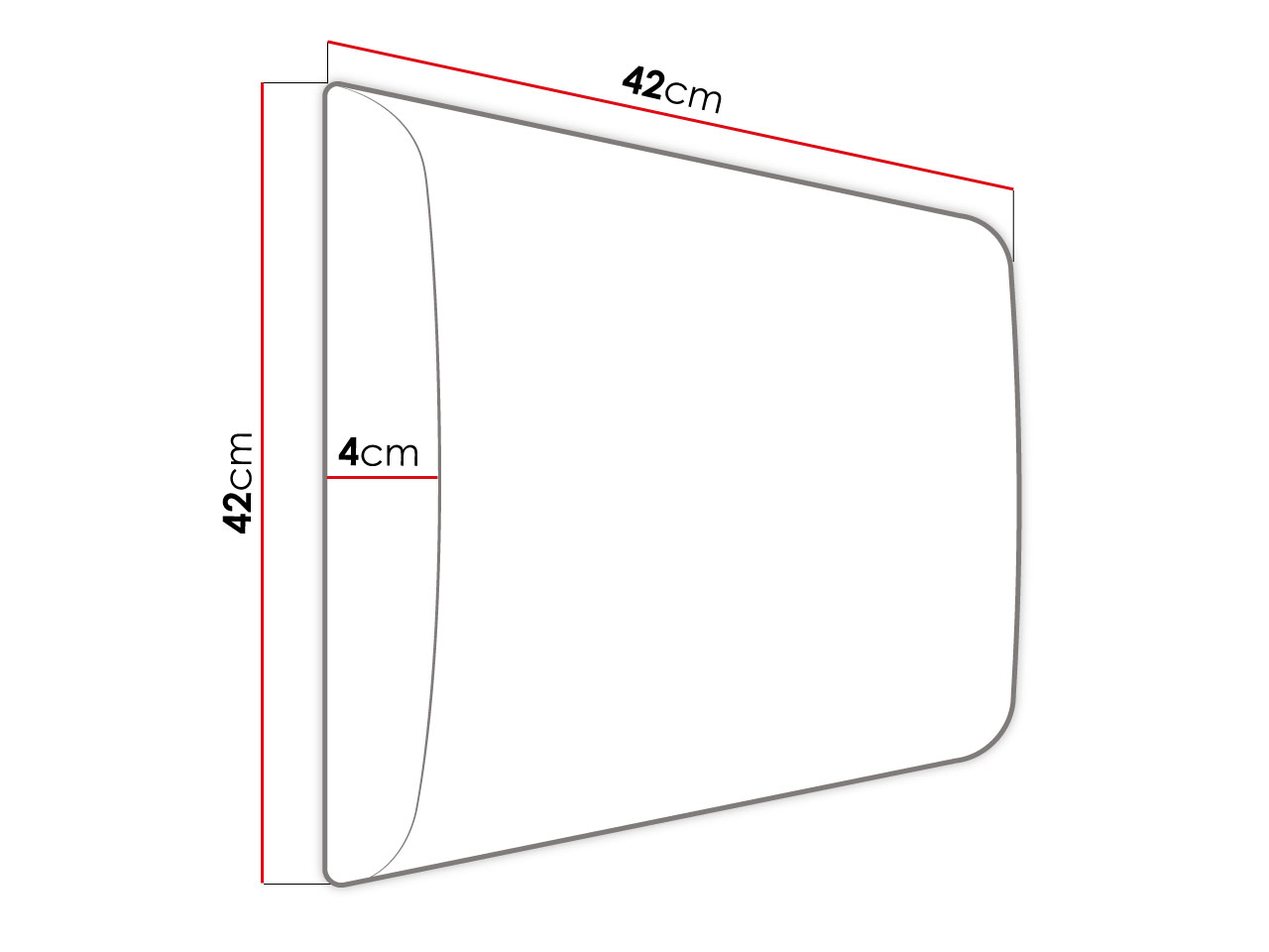 Čalúnený nástenný panel (8 ks.) Pag 42x42 (tmavočervená) *výpredaj