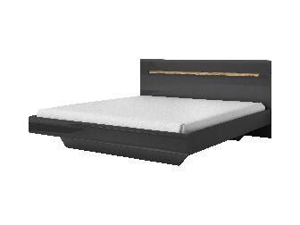 Manželská posteľ 160 cm Hayle Typ 31 (sivá + sivý vysoký lesk)
