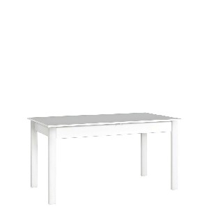 Rozkladací jedálenský stôl 140 cm Deasal 80 x 140/180 II (biela) (pre 6-8 osôb)